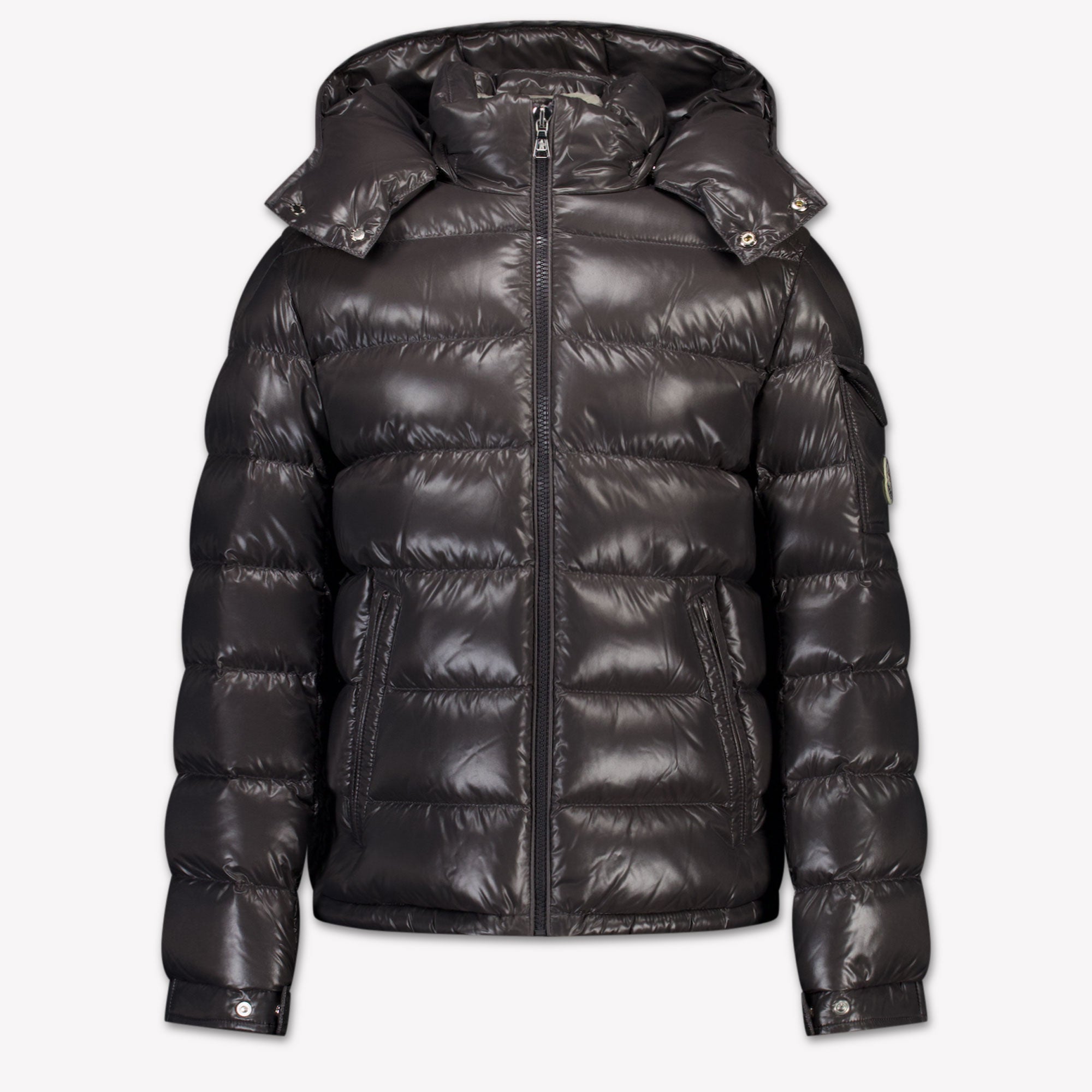 moncler maya 4Y ネイビー(ハンガー付き) Navy Blue Moncler Maya Hooded Short Down Jacket - Short Down