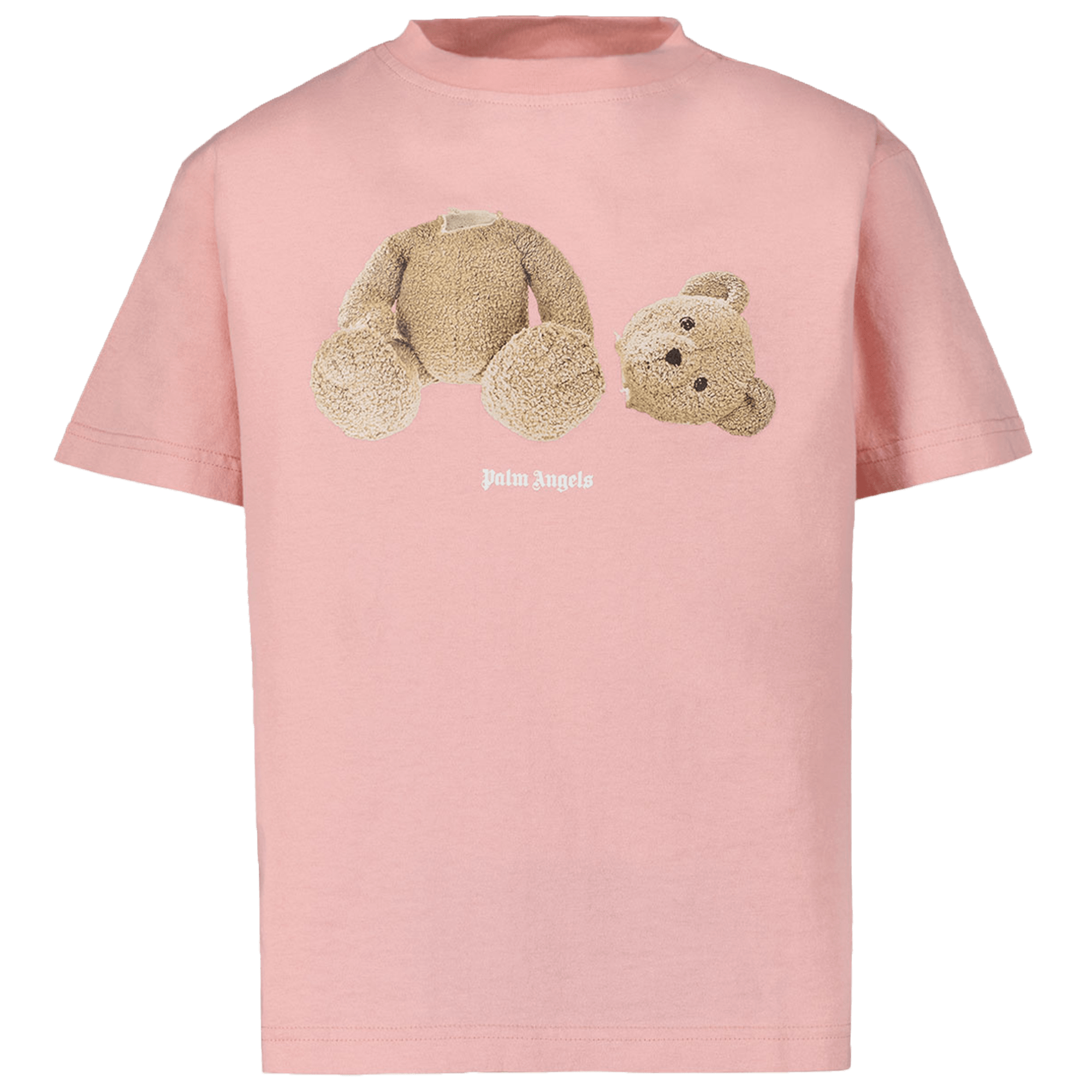 Palm Angels Kids Pink Bear T-Shirt