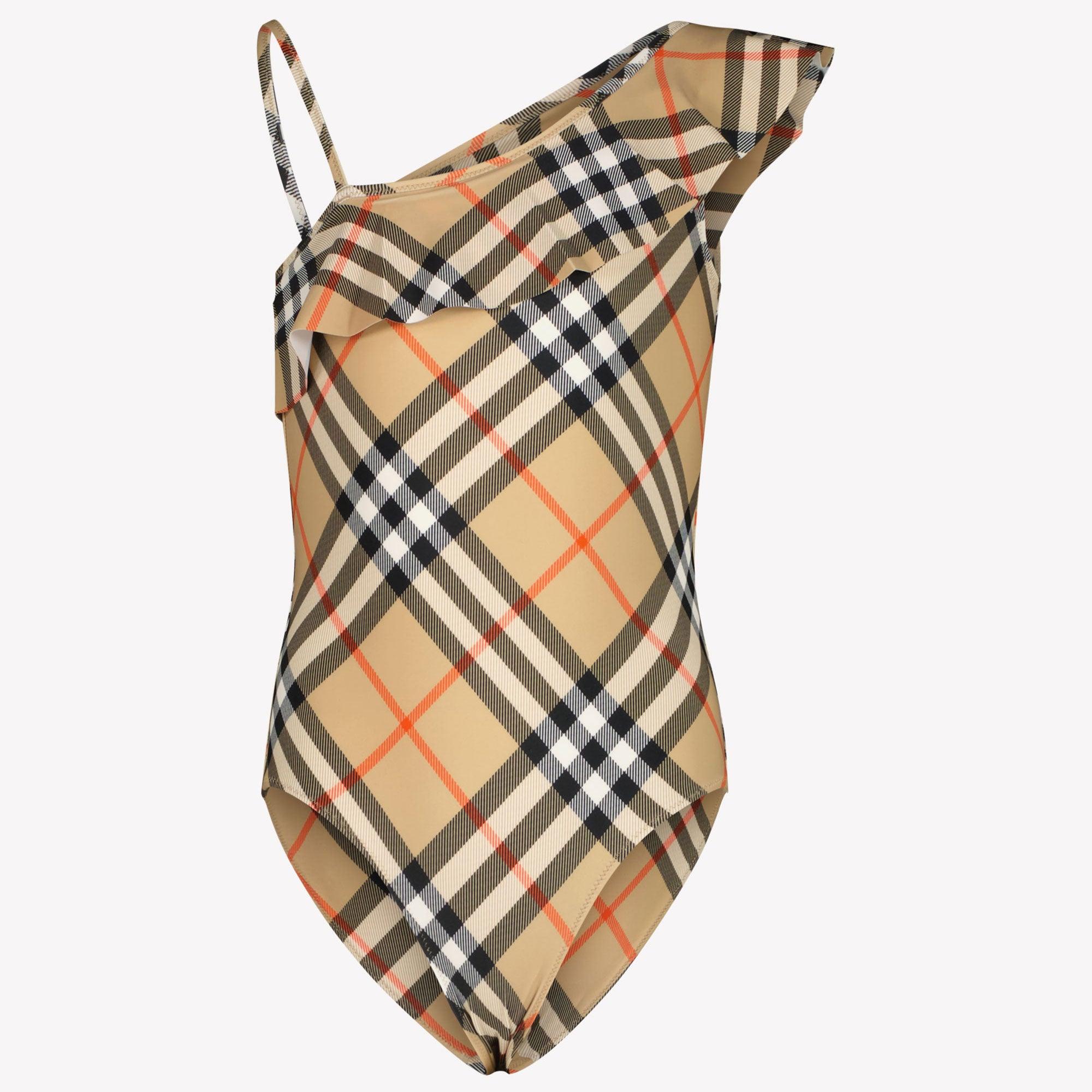 Burberry Fern Kids Girls Swimwear In Beige - Main Image