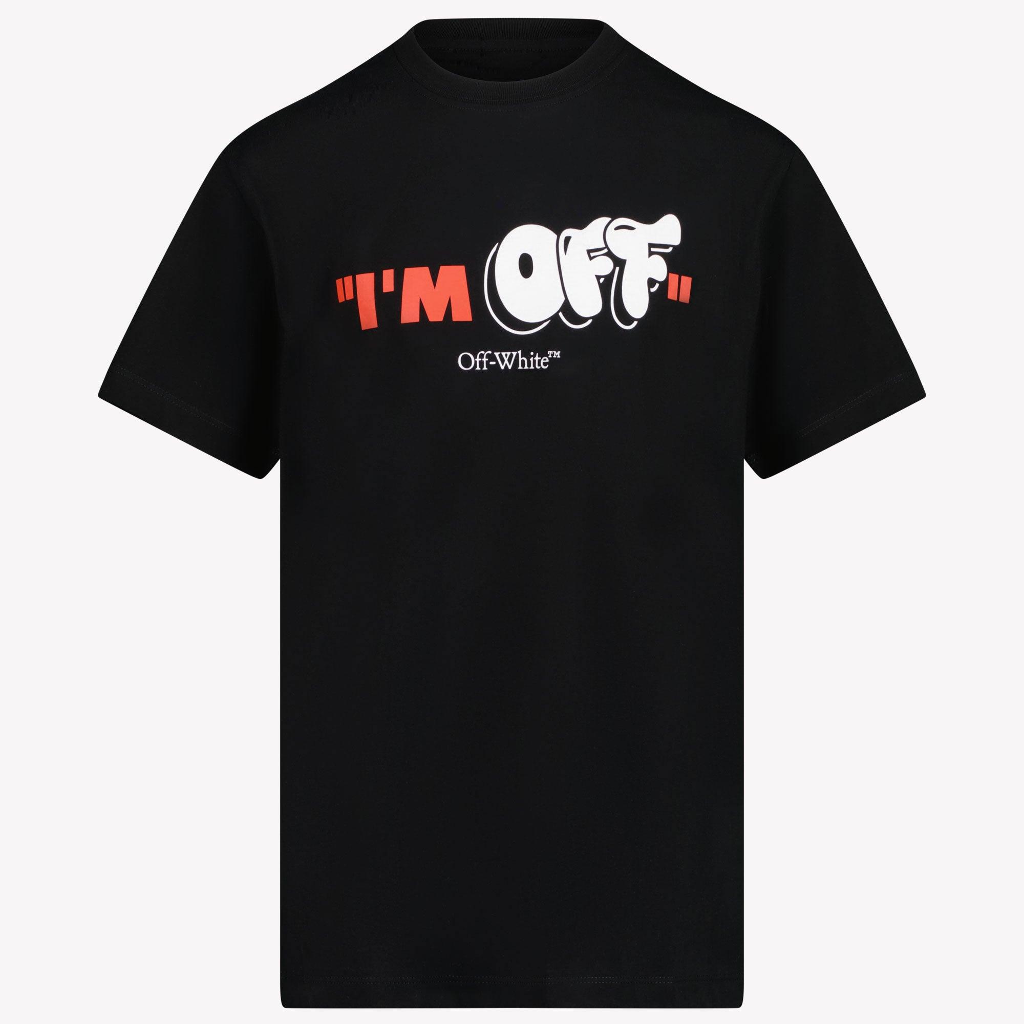 Off White Enfant Garcons T shirt Noir Superstellar