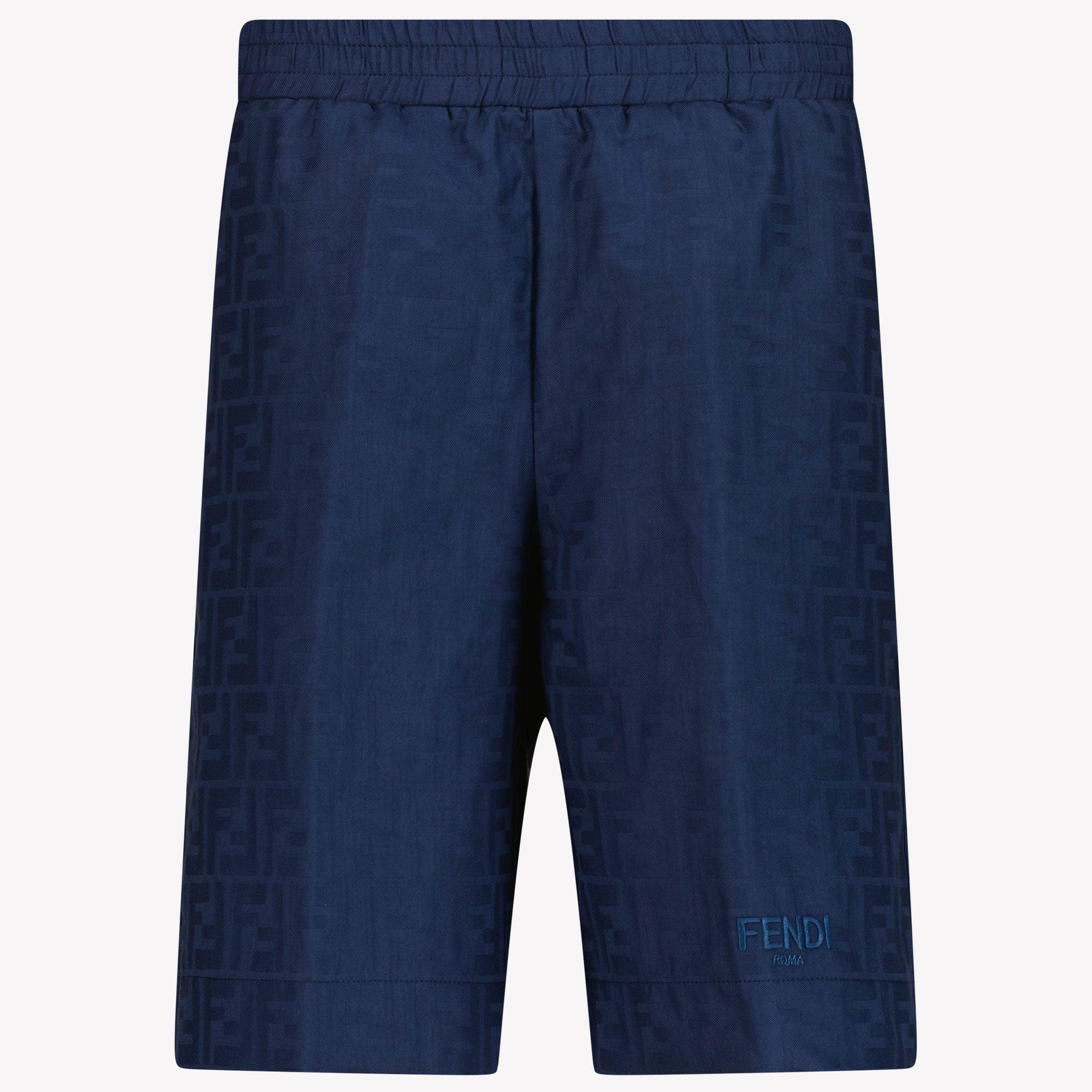 Shop Fendi Kids guys Shorts In Navy as a discount – Superstellar
