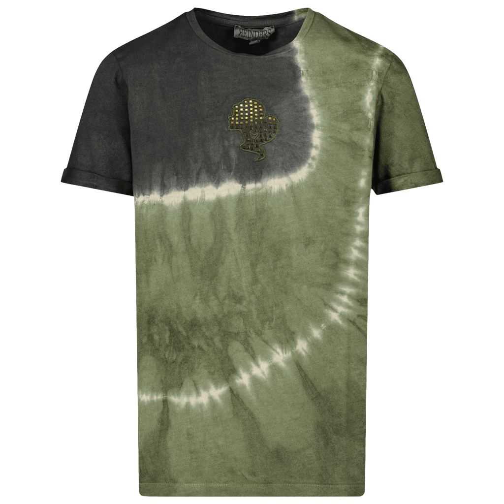 Reinders tie dye shirt zwart new arrivals