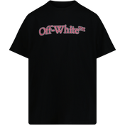 Off-White Children's T-Shirt Black
