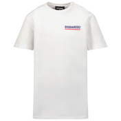 Dsquared2 Ragazzo Unisex Maglietta Bianco