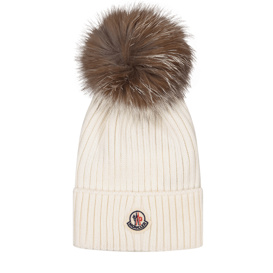 Moncler Kinder Unisex Muts Off White