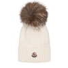 Moncler Ragazzo Unisex Cappuccio Bianco Sporco