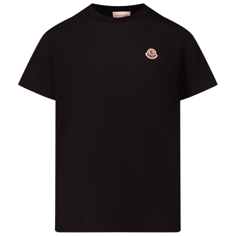 Moncler Kinder Unisex T-Shirt Schwarz