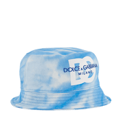 Dolce & gabbana meninos de chapéu claro azul