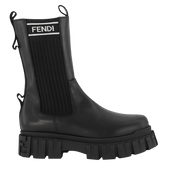 Fendi Kids Girls Boots Black