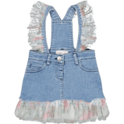 Monennalisa Baby Girls Dress Jeans