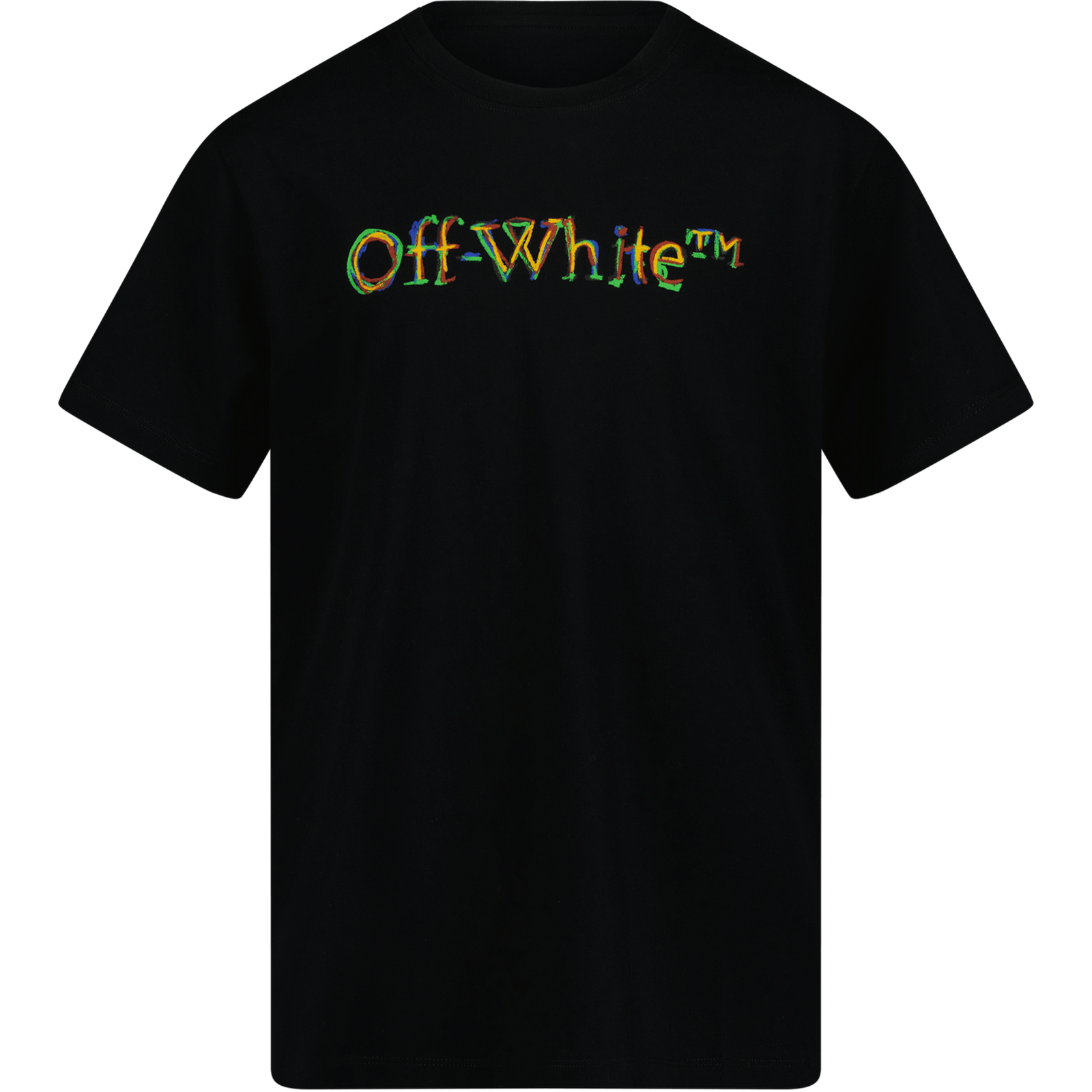 Off-White Kinder Jongens T-Shirt Zwart 4Y