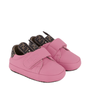 Zapatos de niña fendi rosa