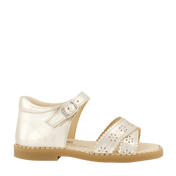 Andanines barnflickor sandaler guld