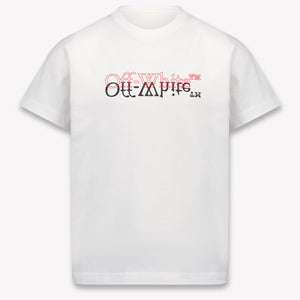 Off-White Kinder Jungen T-Shirt In Weiß