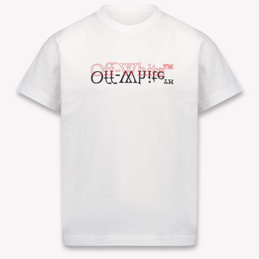Off-White Kinder Jungen T-Shirt In Weiß