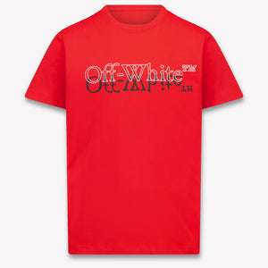 Off-White Kinder Jungen T-Shirt In Rot