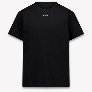 Off-White Kinder Jongens T-Shirt In Zwart
