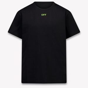 Off-White niños Chicos Camiseta adentro Negro