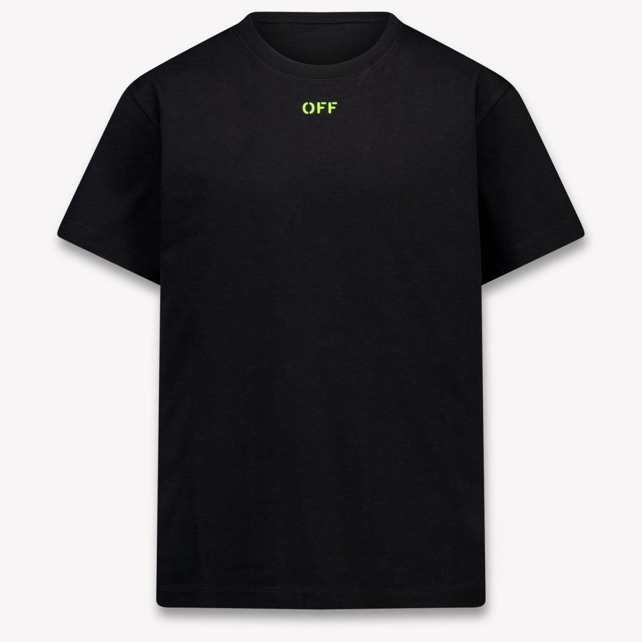 Off-White niños Chicos Camiseta adentro Negro