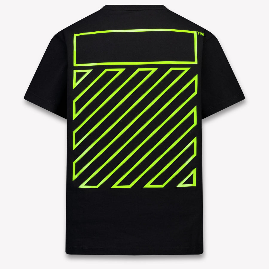 Off-White niños Chicos Camiseta adentro Negro