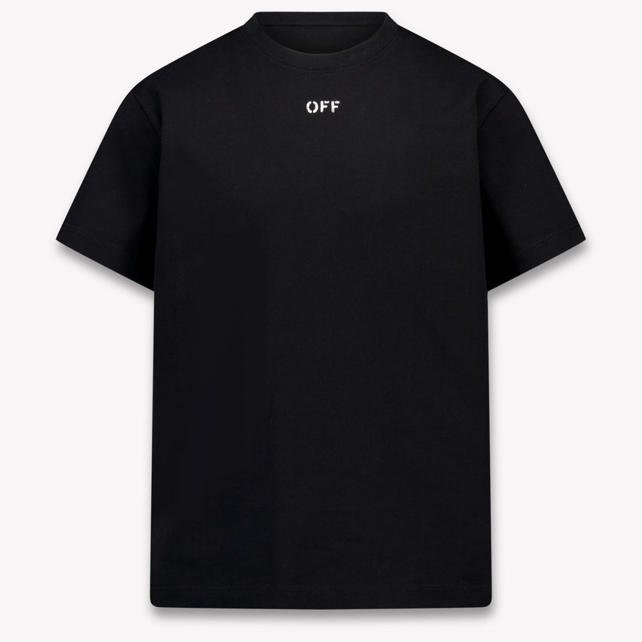 Off-White Kinder Jungen T-Shirt In Schwarz