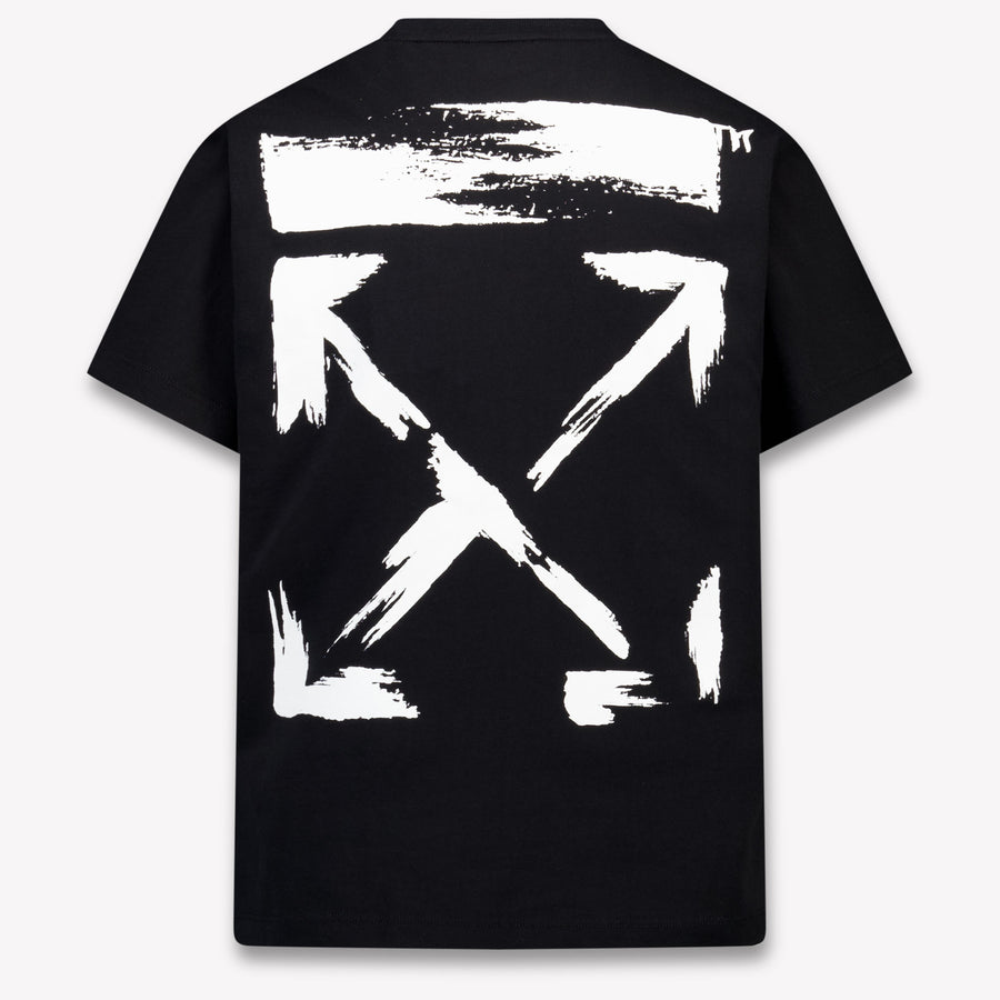Off-White Kinder Jungen T-Shirt In Schwarz