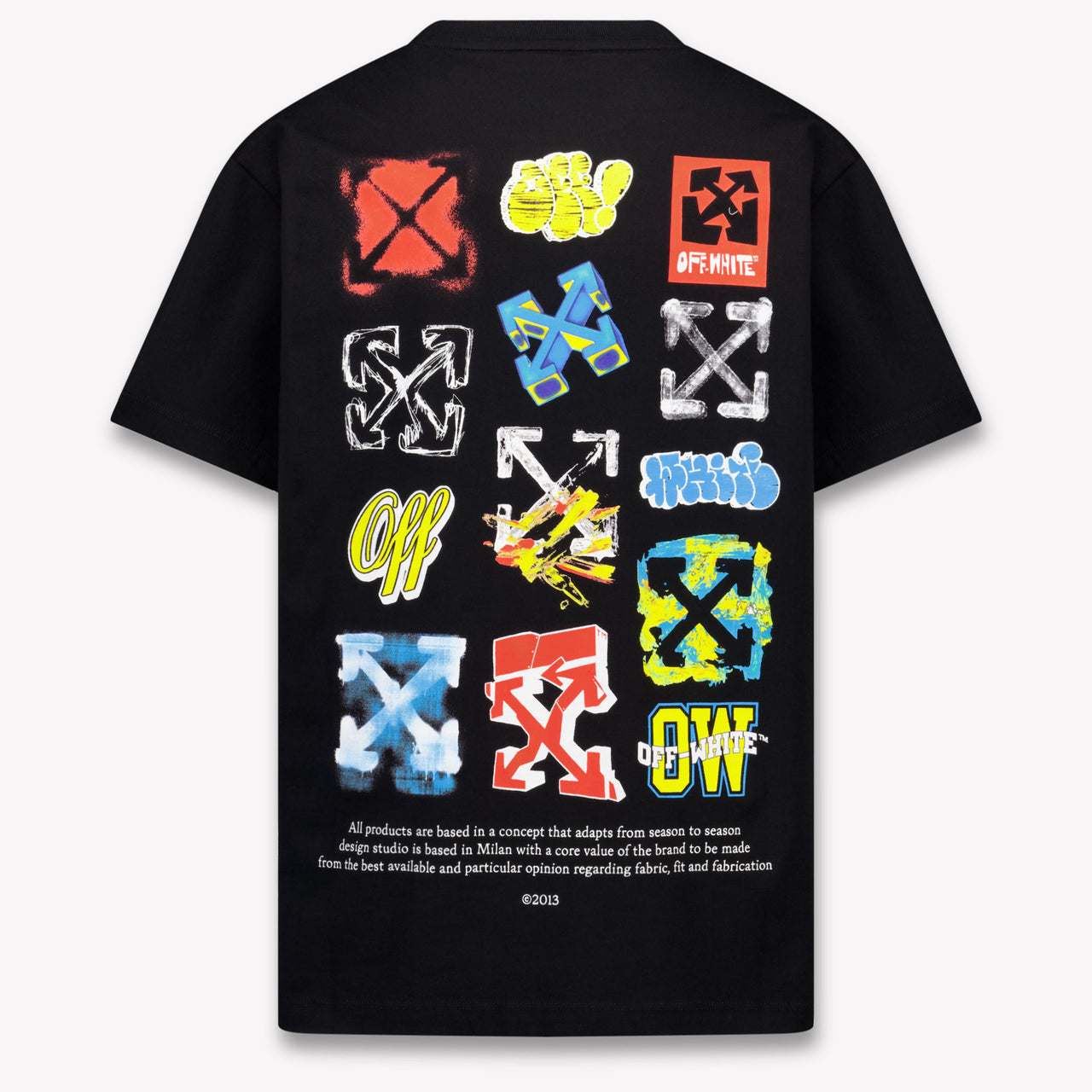 Off-White Kinder Jungen T-Shirt In Schwarz