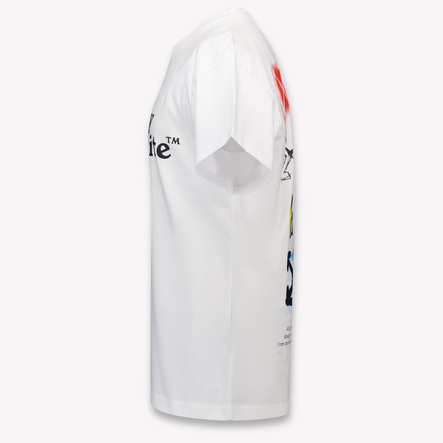 Off-White Kinder Jungen T-Shirt In Weiß