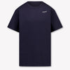 Off-White Kinder Jungen T-Shirt In Dunkelblau