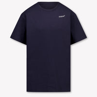 Off-White Kinder Jungen T-Shirt In Dunkelblau