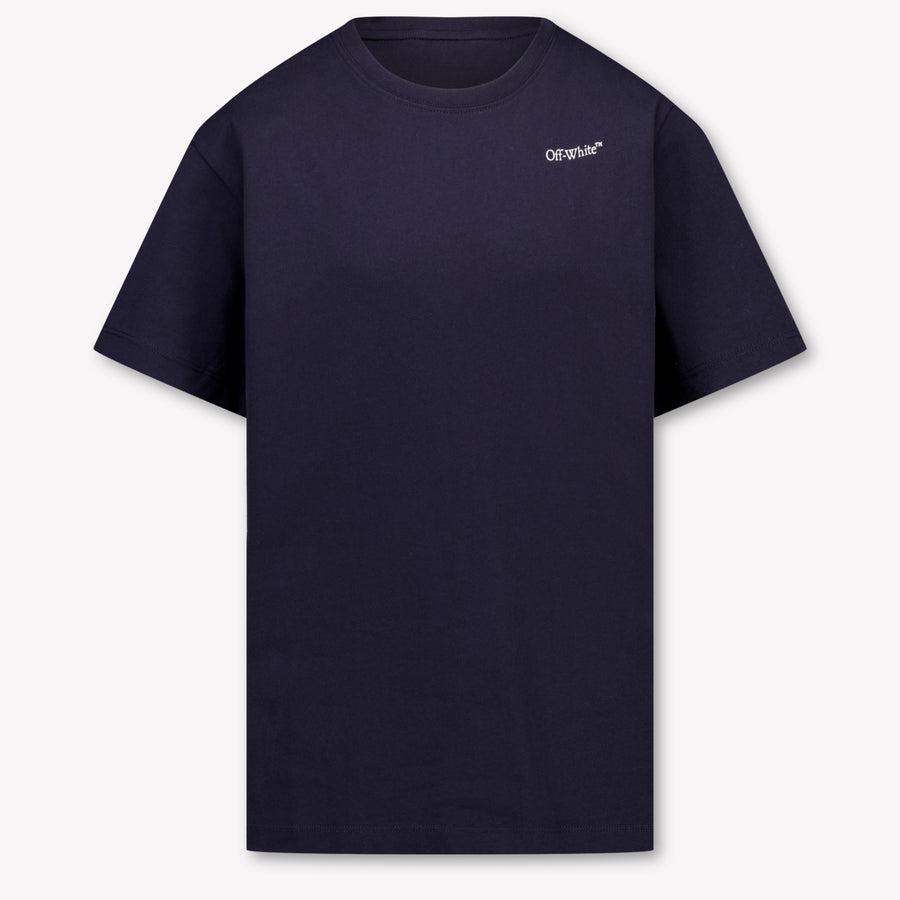 Off-White Kinder Jungen T-Shirt In Dunkelblau