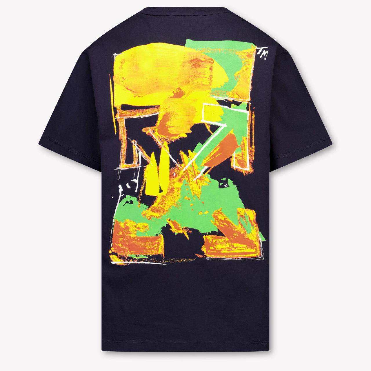 Off-White Kinder Jungen T-Shirt In Dunkelblau