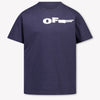 Off-White Kinder Jungen T-Shirt In Dunkelblau