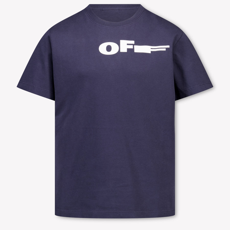 Off-White Kinder Jungen T-Shirt In Dunkelblau