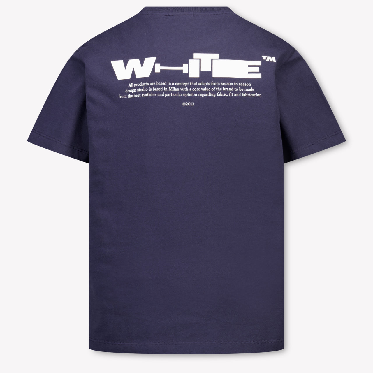 Off-White Kinder Jungen T-Shirt In Dunkelblau