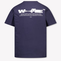 Off-White Kinder Jungen T-Shirt In Dunkelblau