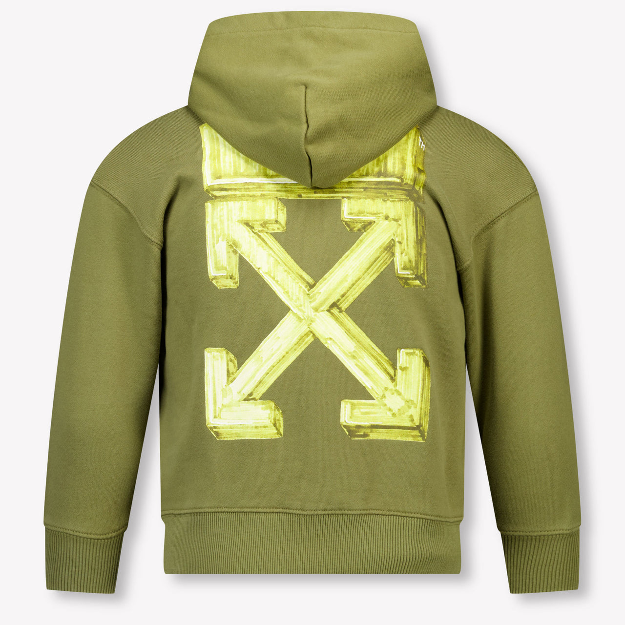 Off-White niños Chicos suéter en Verde Oliva