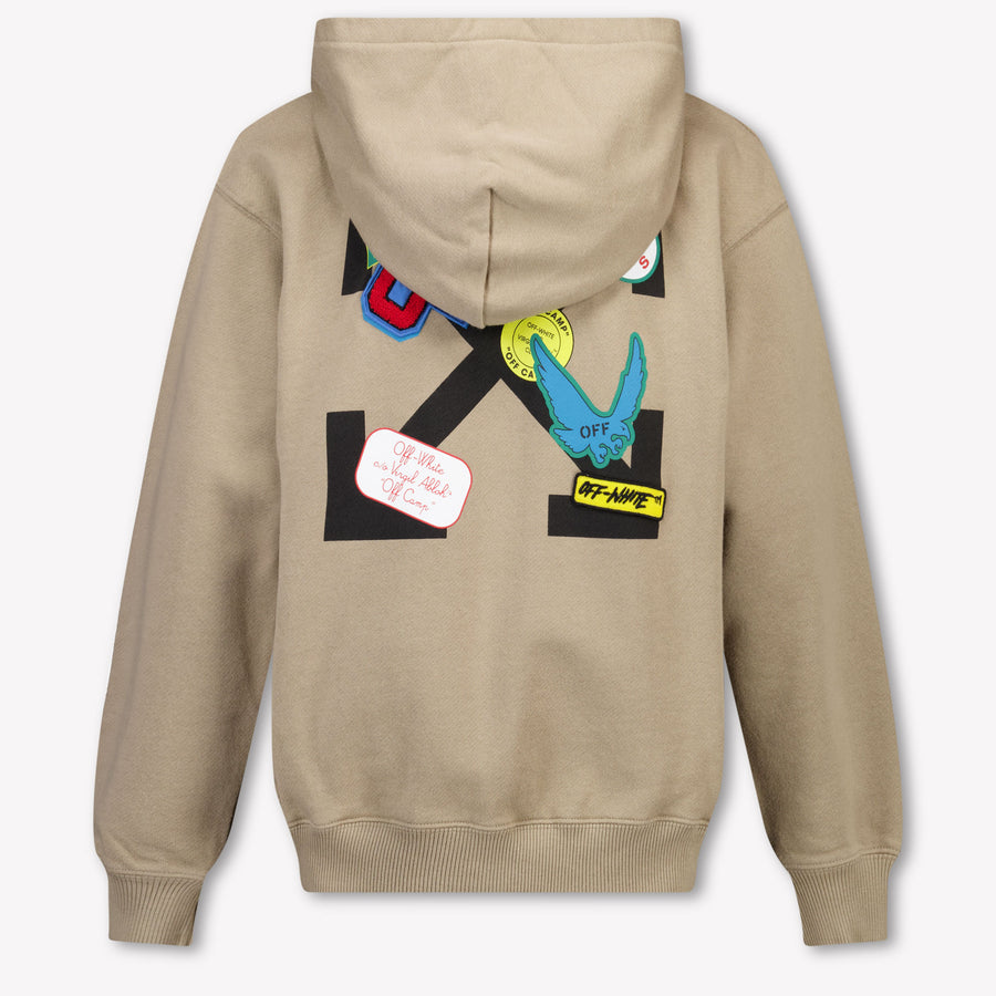 Off-White Kinder Jungen Strickjacke In Beige