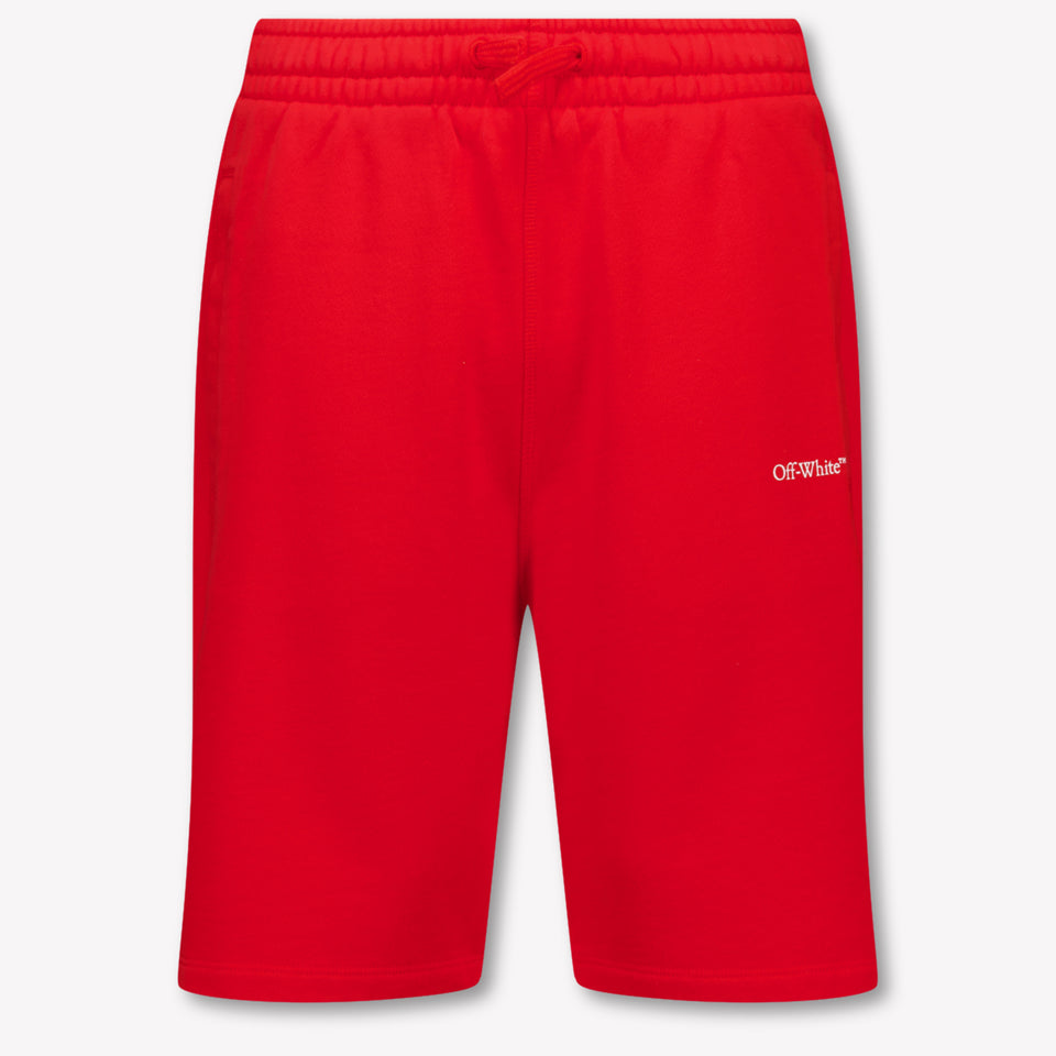 Off-White Kids Boys Shorts In Red