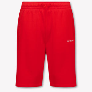 Off-White Kinder Jongens Shorts In Rood