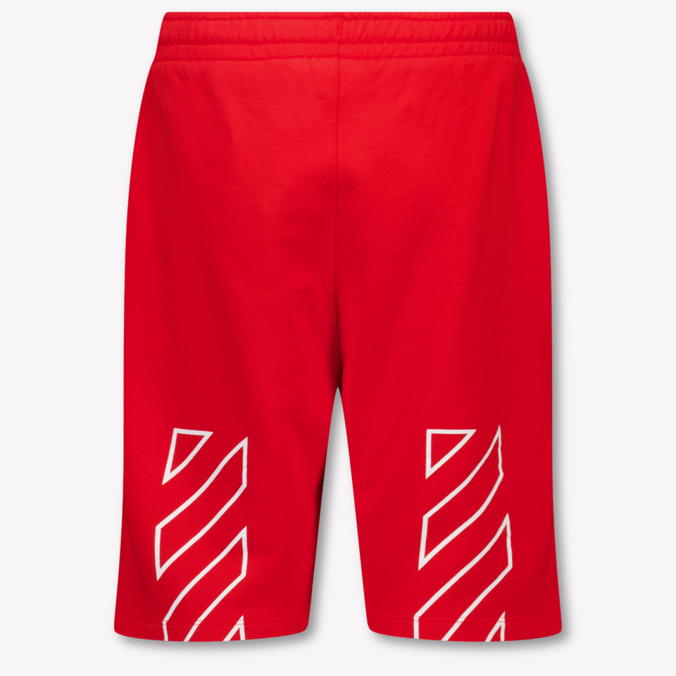 Off-White Kids Boys Shorts In Red