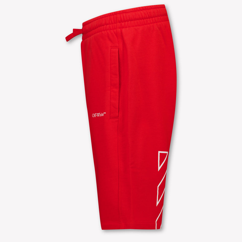 Off-White Kids Boys Shorts In Red