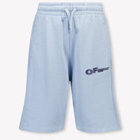 Off-White Enfants Garçons Short dans Bleu Clair