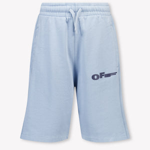 Off-White Enfants Garçons Short dans Bleu Clair