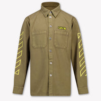 Off-White Enfants Garçons Chemisier en olive Vert