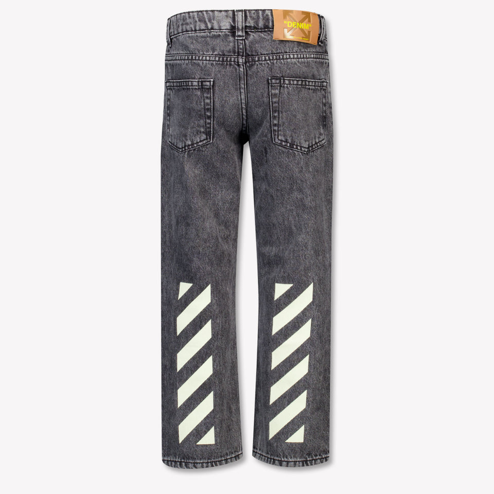 Off-White Bambini Ragazzi Jeans Dentro Grigio