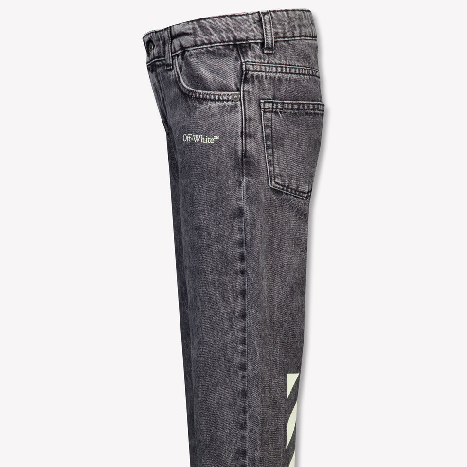 Off-White Bambini Ragazzi Jeans Dentro Grigio
