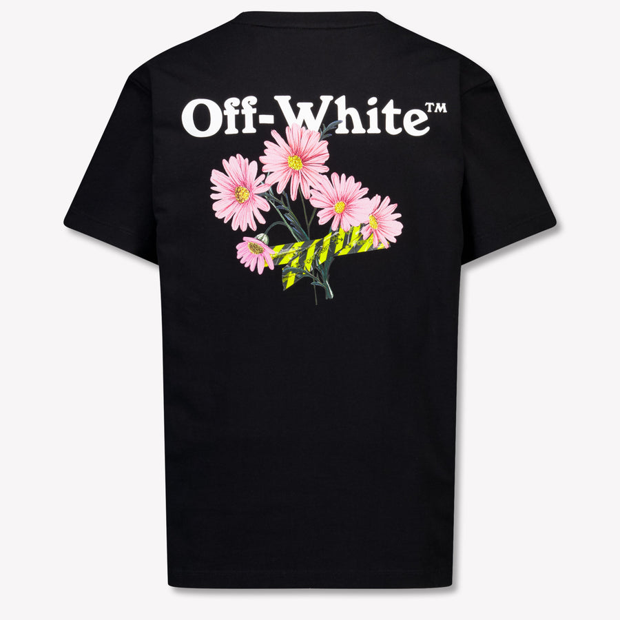 Off-White Kinder Mädchen T-Shirt In Schwarz