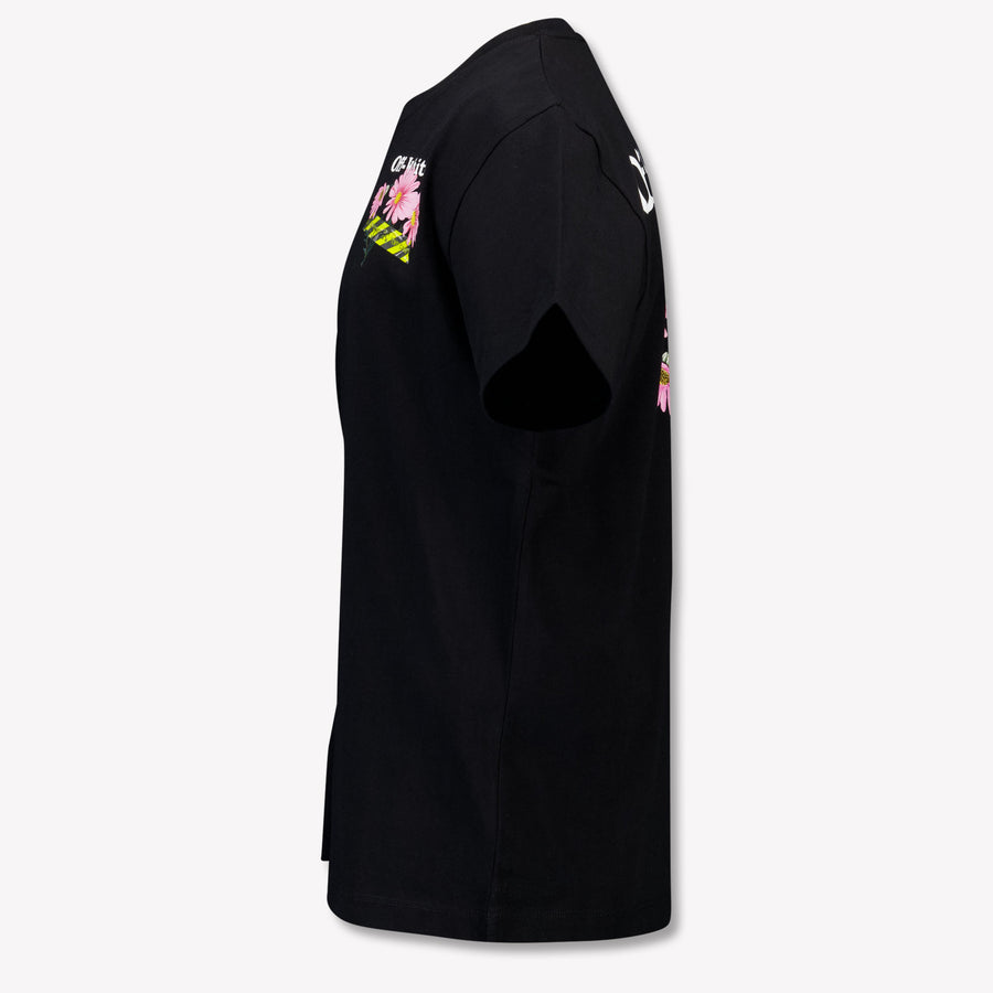 Off-White Kinder Mädchen T-Shirt In Schwarz