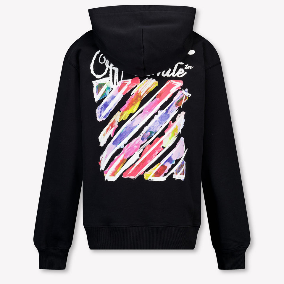 Off-White Kinder Mädchen Strickjacke In Schwarz